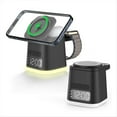 thumbnail image 2 of Estación de Carga , Reloj Despertador, Luz , Base de Carga Inalámbrica, Soporte para Cargador de Reloj de Teléfono, Combo de Cargador Negro, 2 of 5