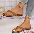 thumbnail image 5 of DIVVce Suede Flip Flops For Women Open Toe Slip On Comfortable Casual Summer Footwear, 5 of 8