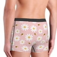 thumbnail image 6 of Salouo Daisy And Bee Print Men's Boxer Briefs,Breathable Underwear Elastic Waistband Briefs for Men -Medium, 6 of 8