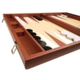 thumbnail image 3 of Silverman & Co. 19-inch Premium Backgammon Set - Large - Desert Brown, 3 of 12
