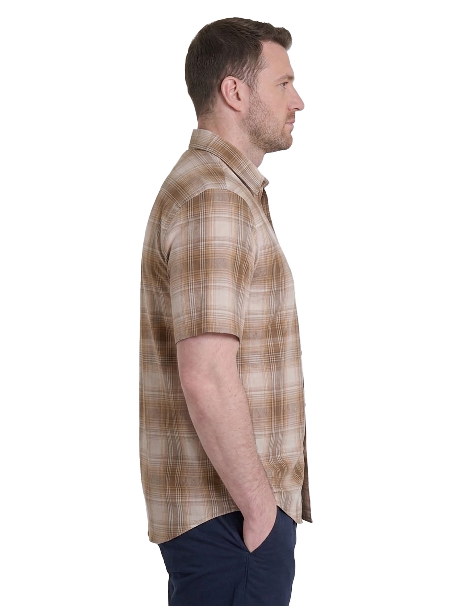 Wrangler Men's Big and Tall Plaid Shirts ,Big size up to 6XL and Tall size up to 5XT
