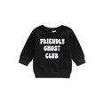 thumbnail image 1 of Bagilaanoe Toddler Baby Girl Boy Oversized Sweatshirt Long Sleeve Letter Print Pullover 6M 12M 18M 24M 3T 4T Kids Loose Tee Tops, 1 of 8