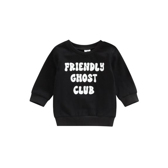 Bagilaanoe Toddler Baby Girl Boy Oversized Sweatshirt Long Sleeve Letter Print Pullover 6M 12M 18M 24M 3T 4T Kids Loose Tee Tops