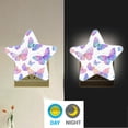 thumbnail image 4 of WOBOGO Colorful Butterflies LED Star Night Light 0.2 Watt Wall Plug Dusk to Dawn Auto Switch Adjustable Brightness Soft White Light, 4 of 6