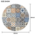 thumbnail image 6 of Round Waterproof Tablecloth 60×60 Inch, Marrakesh Color Mix Art Pattern Reusable Indoor/Outdoor Durable Table Cover for Party Kitchen Dinner Room Decor, 6 of 6