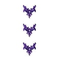 thumbnail image 1 of ZheElen Appliqué à Strass à la Mode Perles à Coudre Patchs pour Dessins Élégants Patchs en Acrylique pour Robe de Mariée Robe de Bal Violet 3ensemble, 1 of 6