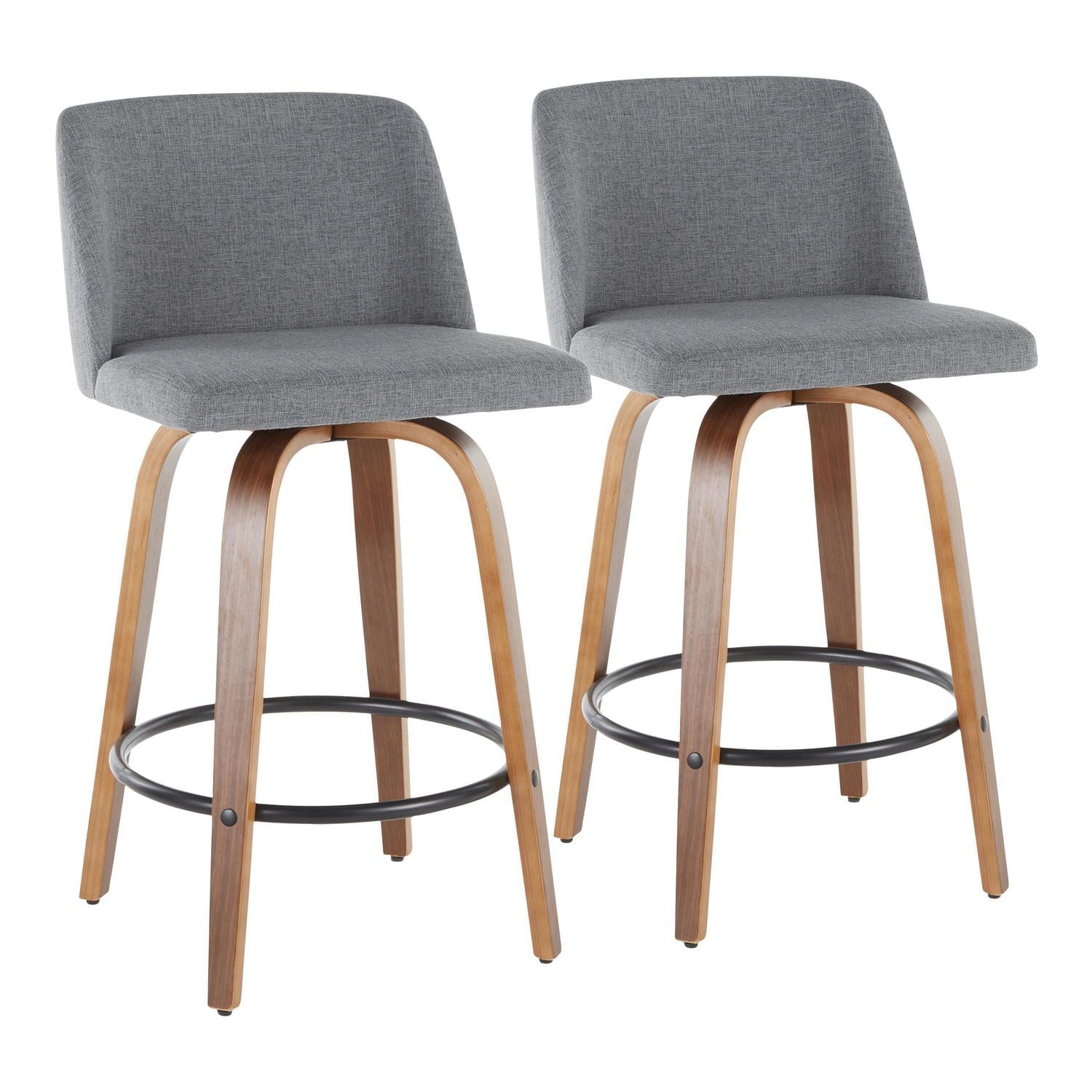 Toriano Counter Height Stool from LumiSource, Set of 2