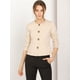 thumbnail image 3 of Chaqueta de Mujer Allegra K con Botones Cortos Ligeros Vintage de Otoño con bolsillos Beige S, 3 of 6