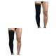 thumbnail image 4 of Sonducket Mangas de compresión de recuperación para piernas, fútbol, ciclismo, pierna elástica, Protector de rodilla, medias de Negro luz M 520mm 2Conjunto, 4 of 5