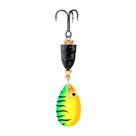 AQGT 1/5Pcs 9CM/10G Fishing Spoon Lure with Triple Hook Metal Spinning Sequin Long Casting Colorful Spinner Bait Rig Saltwater Freshwater Fishing Accessories