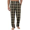 thumbnail image 2 of Men's Knitted Fashionable Printed Pocket Casual Pants, Plaid Pajama Pants for Home, Sleep and Lounge Wear,Dark Green,M, 2 of 8