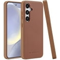 thumbnail image 2 of For Samsung Galaxy S24 Plus /S24+ Slim Vintage PU Leather [Magnetic Circle] Compatible with MagSafe TPU Bumper Hard PC Hybird Cover ,Xpm Phone Case [ Brown ], 2 of 10