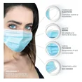 thumbnail image 2 of Cubrebocas Tricapa adulto Gaon azul kit 300, 2 of 8