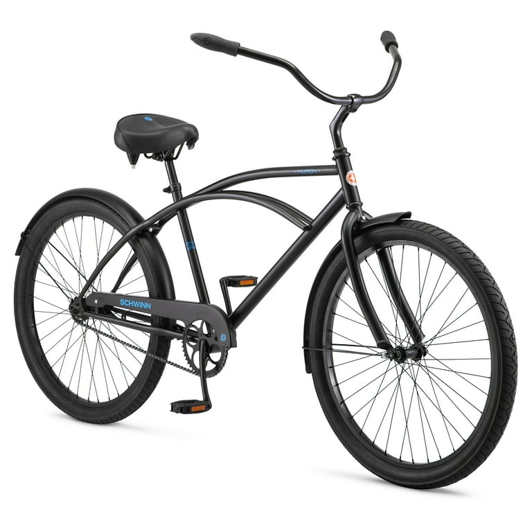 SCHWINN ビーチクルーザー 黒26インチ Schwinn Huron 1 Cruiser Bike, 26 Inch Wheels, Single-Speed, Retro