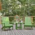 thumbnail image 4 of BizChair Tiered Commercial Poly Resin Adirondack Side Table - Lime Green - All-Weather - Indoor/Outdoor, 4 of 12