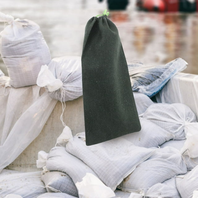 TEHAUX Flood Sandbag Long Canvas 1Pack For Flood Events And Homeowners Use