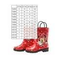 thumbnail image 2 of Disney Girls Minnie Mouse Rubber Rain Boots - Size 12 Little Kid, 2 of 7