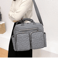 thumbnail image 3 of Pañalera Multifuncional Mochila Moderna Para Viaje Gris, 3 of 5