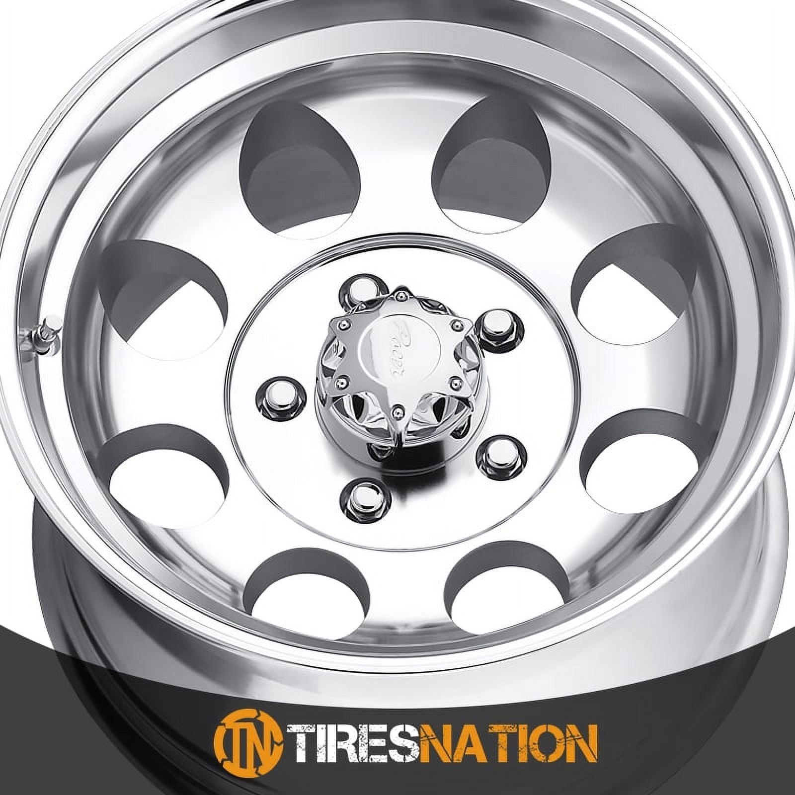 17x9 Pacer 164P LT Mod Polished Rims, 5x5.5 Wheel (-12mm