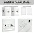 thumbnail image 4 of Regal Living Insulating Cordless Blackout Roman Shade, Mist Gray, 72W x 72L, 4 of 9