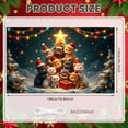 thumbnail image 2 of Themed Christmas Banner Santa Hat Design Xmas Party Display Christmas Tree Element Star Decor Holiday Backdrop for Christmas Party Xmas Celebration Holiday Decoration, 2 of 9