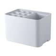 thumbnail image 2 of Soporte para paraguas de 15 compartimentos, contenedor para paraguas de gran capacidad que ahorra espacio. blanco, 2 of 9