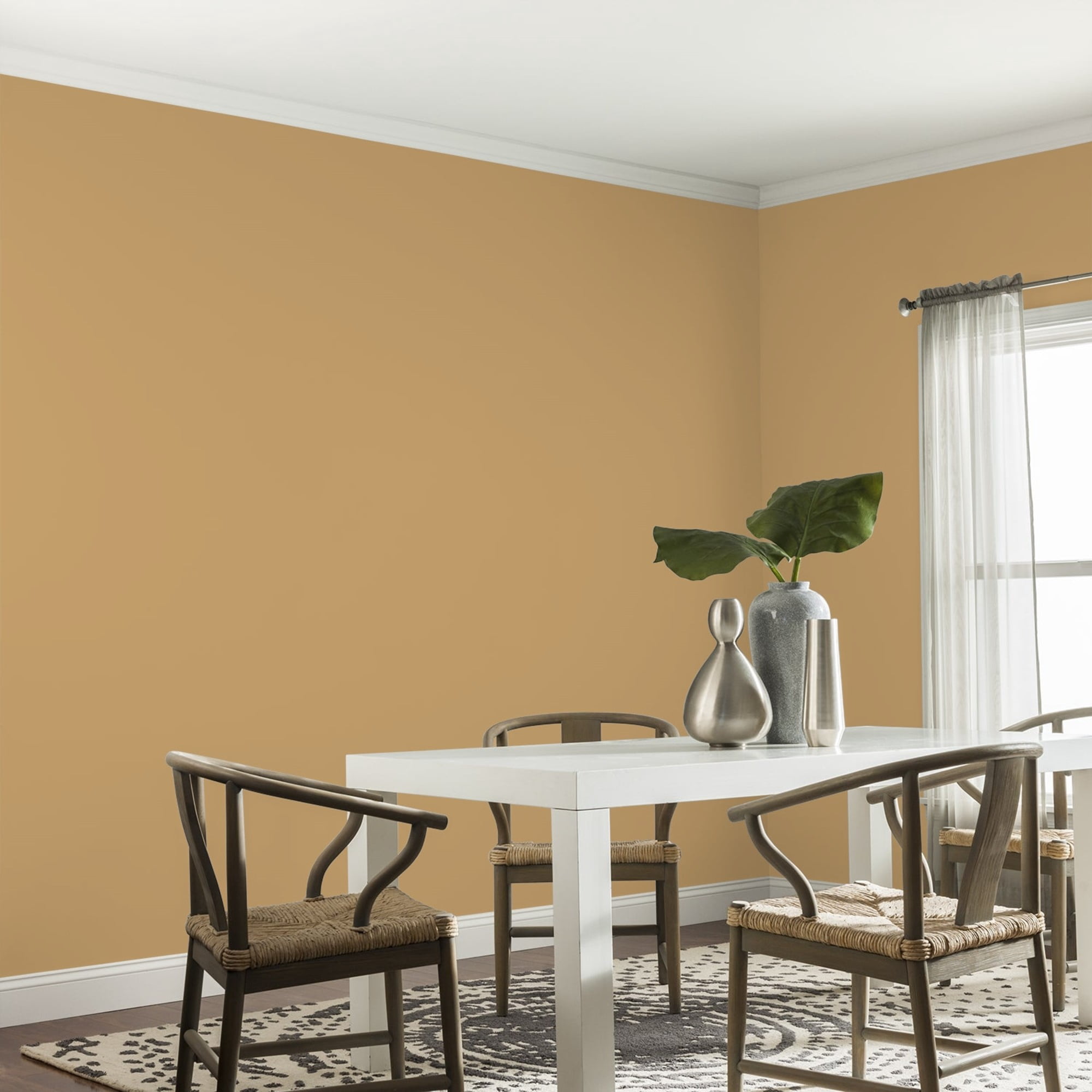 Glidden HEP Welcome Home / Yellow, Eggshell Interior Paint with Primer, 1 Quart