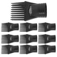 thumbnail image 4 of 10Pcs Hair Dryer Nozzle Replacement for Daily Use Lightweight Plastic Black, 4 of 9