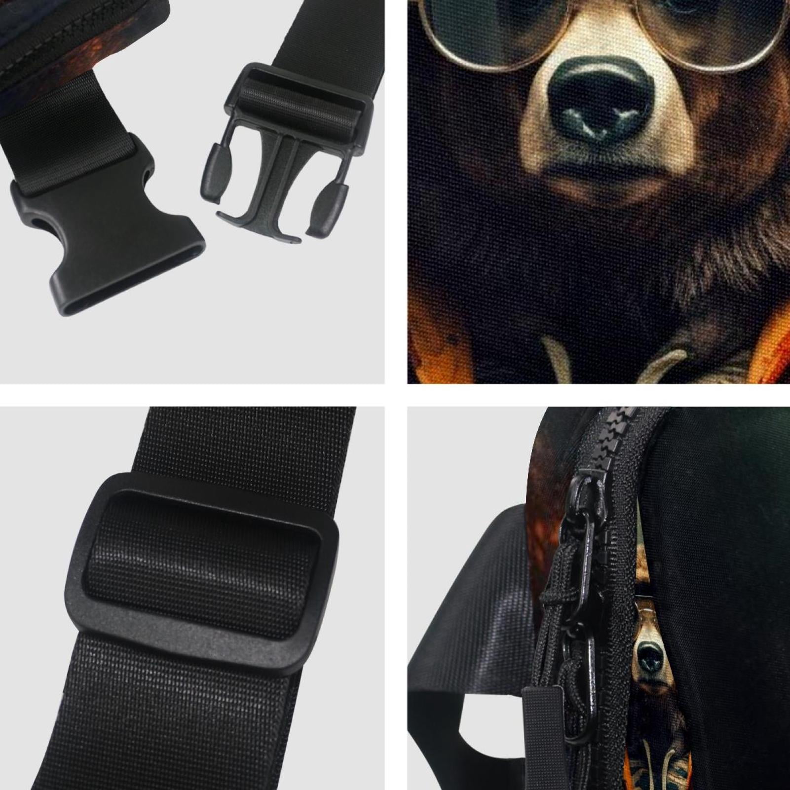 Bears Adjustable Lightweight Running Belt with Extension Strap and Belt Bag/Fanny Pack – Unisex