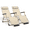Cream, variant on MoNiBloom Set of 2 Folding Lounge Chair with Adjustable Headrest and Foot Pads, Outdoor Foldable Recliner, Portable Reclining Lounger for Adults, Support 330lbs, Cream
