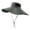 Dark Gray, variant on Unisex Outdoor Hats Sun Fishing Hat Adjustable Drawstring Wide Brim Neck Flap UPF 50