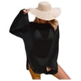 thumbnail image 5 of Swimsuit Cover Up for Women Beach Dress Bathing Suit Coverup Long Sleeve Crochet Hollow Out Coverup Alsol Lamesa, 5 of 6