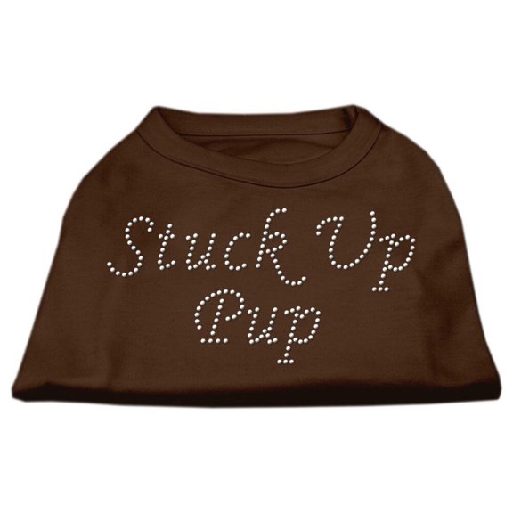 Pet Dog Cat Shirt Rhinestone, "Stuck Up Pup"