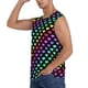 thumbnail image 3 of Fotbe Rainbow Hearts Men's Camiseta sin Mangas Estampada para Hombres, Playera Casual para Gimnasio, Entrenamiento, Playa-Large, 3 of 7