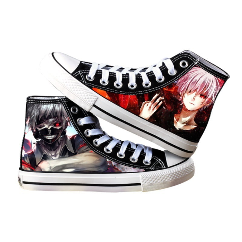 Tokyo Ghoul Kaneki Ken Cosplay Canvas Unisex Black Sneakers Casual Anime Shoes
