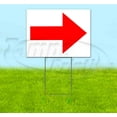 thumbnail image 1 of Arrow Right (18" x 24") Yard Sign, Includes Metal Step Stake, 1 of 6