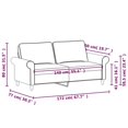 thumbnail image 3 of vidaXL Sofa Chair Living Room Accent Upholstered Chair with Armrest Fabric, 3 of 9