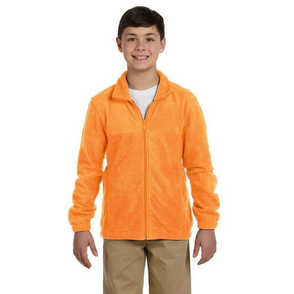 Youth 8 oz. Full-Zip Fleece - SAFETY ORANGE - XL