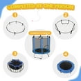 thumbnail image 2 of 120CM TRAMPOLINE OUTSIDE SAFETY NET WITH BASKETBALL HOOP, 2 of 6