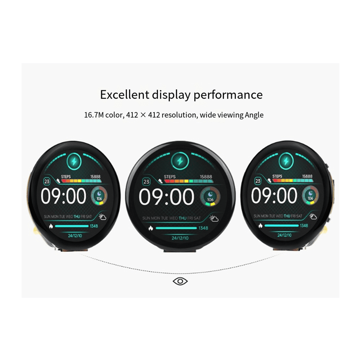 ESP32 S3 Development Board 1.46inch Round LCD 1.46inch Display 412x412 QMI8658 Sensor/MIC/SD/MP3 Audio with Cover Panel