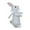 White~14, variant on Resin Rabbit Garden Ornament for Outdoor Decor, Hand-Crafted Sculpture for Courtyard or Patio, Realistic Design with Durable Finish, Size 20.6x12.5x8cm