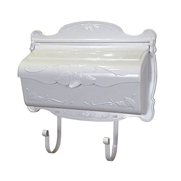 Special Lite Products SHF-1001-WH Floral Horizontal Mailbox, White