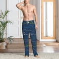 thumbnail image 2 of Kdxio Shark Pattern Men's Pajama Pants, Elastic Waist with Drawstring and Pockets, Comfortable Loungewear-X-Large, 2 of 6