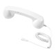 thumbnail image 5 of Auricular de teléfono retro, receptor de teléfono para teléfono móvil, todos los smartphones, reuniones Blanco, 5 of 9
