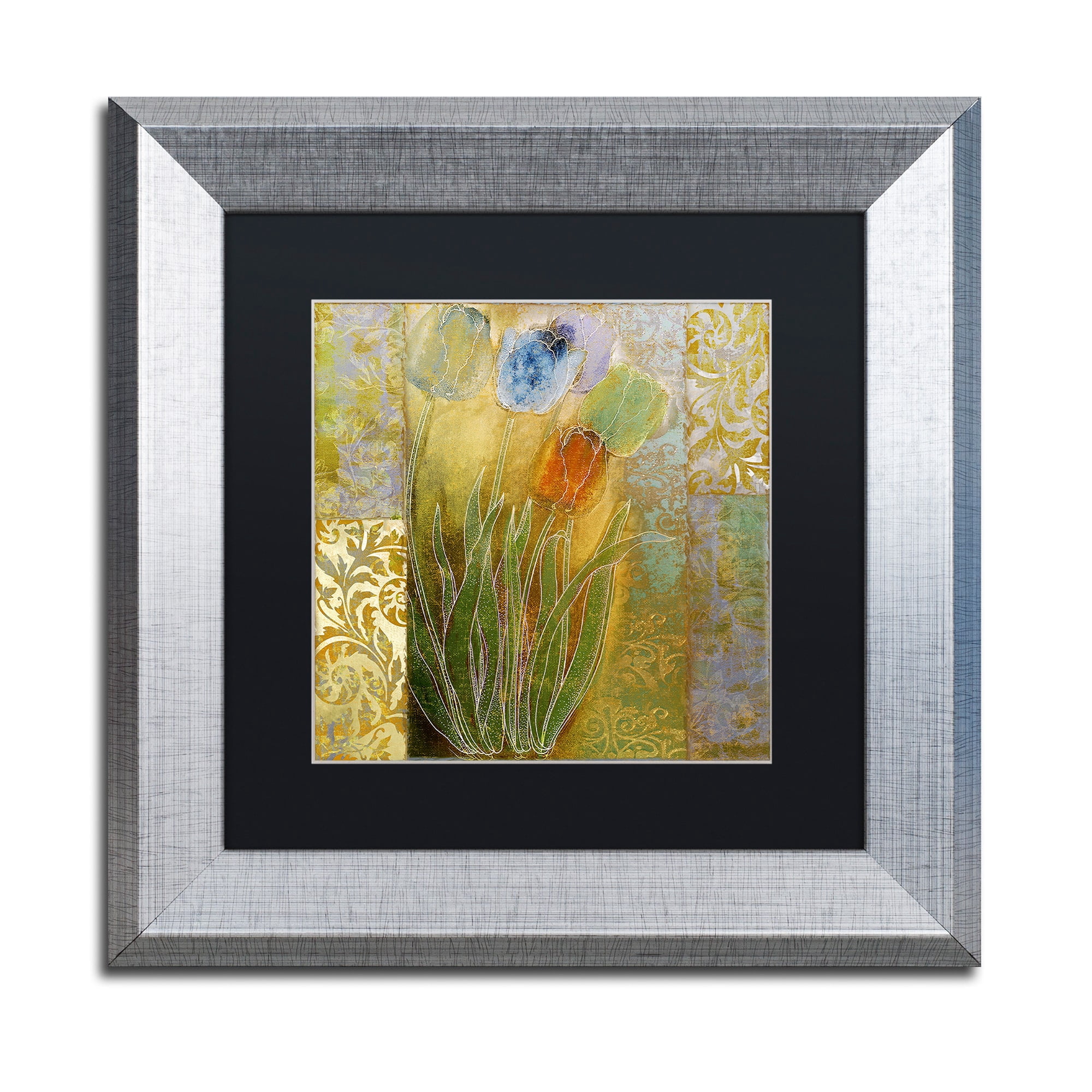 Trademark Fine Art "Emily I" Canvas Art by Color Bakery Black Matte, Silver Frame
