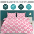 thumbnail image 2 of ss Cute Bow Duvet Cover Set Bedding Set Polyester Quilt Cover for Bedroom Decoration, 2 of 6