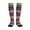 1 Black, variant on Rateoe Colorful Glitter Rainbow Compression Socks for Women and Men 20-30mmHg-Circulation Support Socks Knee High Nurse Pregnant Running Medical and Travel Athletic