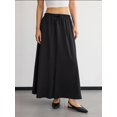 thumbnail image 2 of Mid-Rise Maxi Skirt with Drawstring, 2 of 5