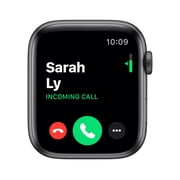 Apple Watch Series 5 GPS, 44mm Space Gray Aluminum Case with Black Sport Band - S/M & M/L