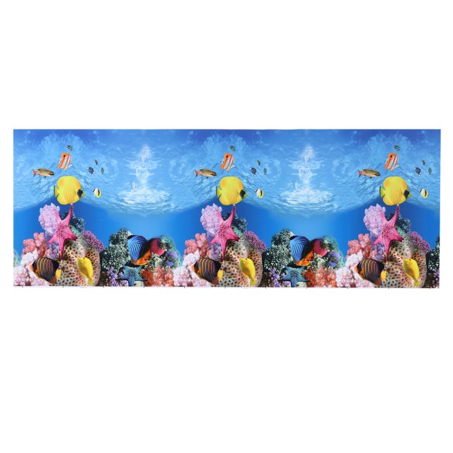 40.16x15.75 Acuario Fondo Póster Peces Tanque Decoración Pegatina